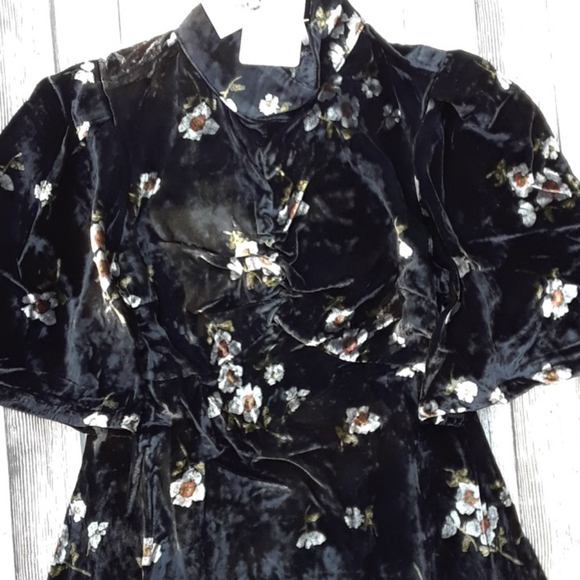 Free People Be My Baby Velvet Skater Mini Dress - Picture 6 of 12